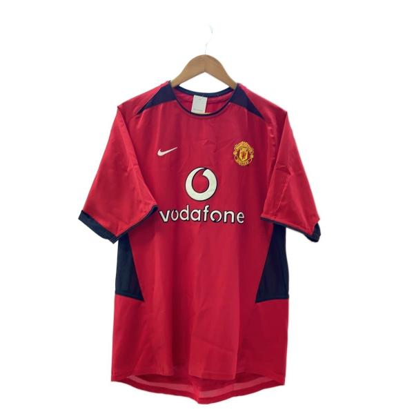 NIKE◇マンチェスターユナイテッド Tシャツ/M/ポリエステル/RED