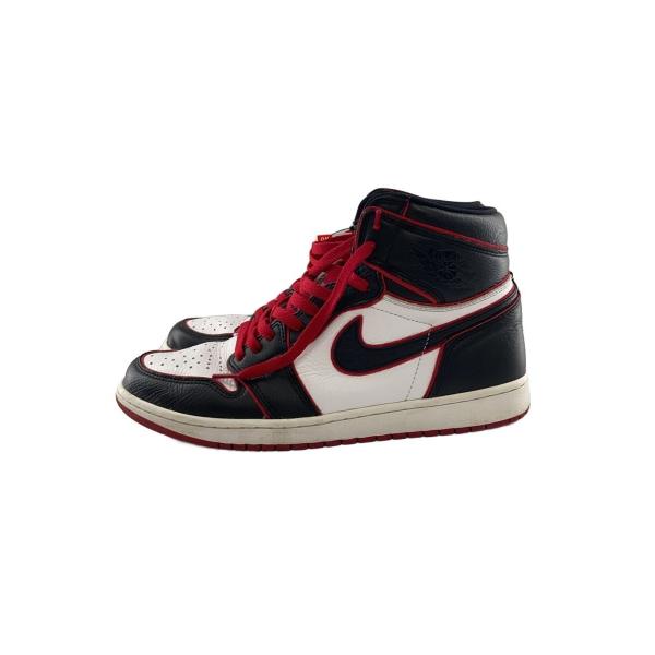NIKE◆AIR JORDAN 1 RETRO HIGH OG/エアジョーダン1レトロハイ/ブラック/555088-062///