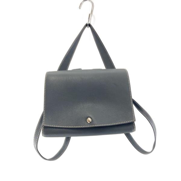 MOTHER HOUSE LAY 2way リュック MOTHERHOUSE◇Lay 2way backpackリュック/レザー/GRY/無地