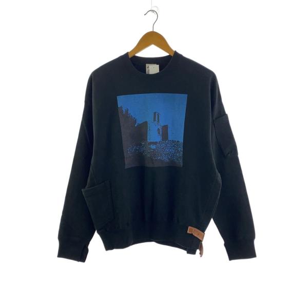 SUNSEA◇スウェット/2/コットン/BLK/SUNSEA2730 : セカンドストリート