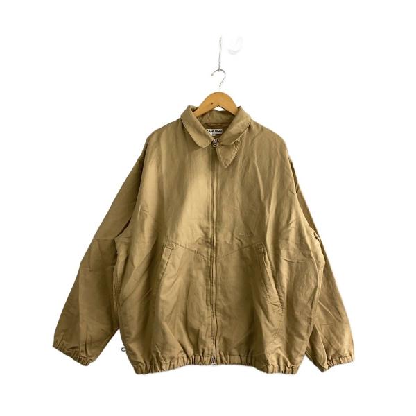 CAHLUMN◇Cotton Linen Harrington Jacket/XL/リネン/BEG/無地