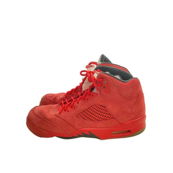 NIKE◆AIR JORDAN 5 RETRO/エアジョーダンレトロ/レッド/136027-602/28cm/RED//
