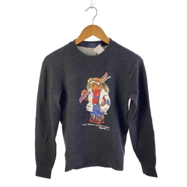 POLO RALPH LAUREN◇スウェット/XS/コットン/BLK/ポロベア : セカンド