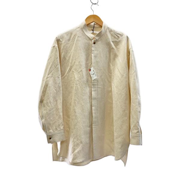 tilt THE authentics/22AW/長袖シャツ/1/シルク/CRM/SH-03B