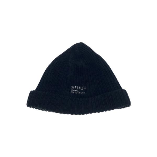 WTAPS◇ニットキャップ/FREE/ポリエステル/BLK/メンズ/241MADT WTAPS◇ニットキャップ/FREE/ポリエステル/BLK/メンズ/241MADT