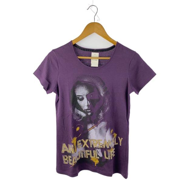 ラメ/ラインストーン/SPINASH/Tシャツ/L/コットン/PUP//