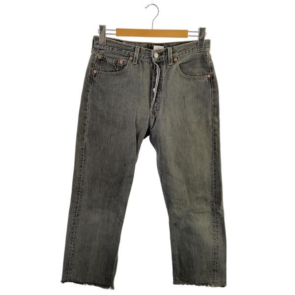 Levi's◇90s/95年/USA製/501/ブラックデニム/先染め/ストレートパンツ