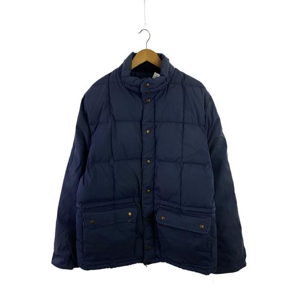 EDDIE BAUER◇カラコラム/80s/黒タグ/USA製/ダウンジャケット/L
