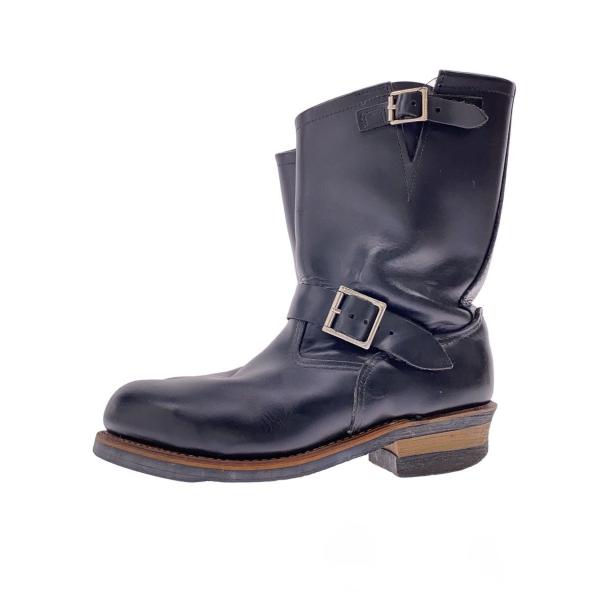 RED WING◇08年製/エンジニアブーツ/US8.5/ブラック/レザー/2268
