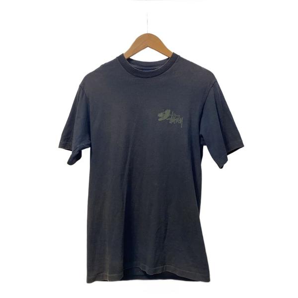 STUSSY◇90s/OLD/恐竜/Tシャツ/M/コットン/BLK// : セカンドストリート