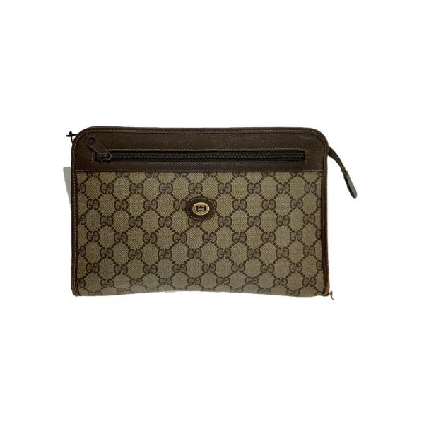 美品GUCCI クラッチバック GUCCI◇クラッチバッグ/--/BEG/総柄/97.01.037 : セカンドストリート