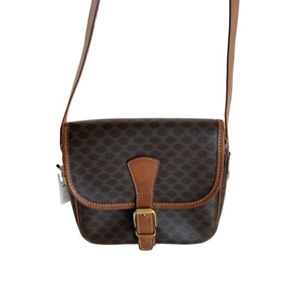 CELINE◇ショルダーバッグ/レザー/BRW/総柄/M94 : セカンドストリート