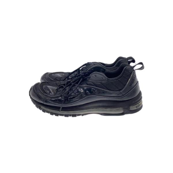 NIKE◆AIR MAX 98 / SUPREME/ブラック/844694-001/28.5cm/使...