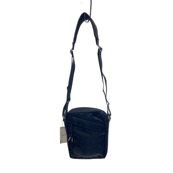 POTR◇MONOGRAM VERTICAL SHOULDER BAG/ショルダーバッグ/ナイロン/BLK