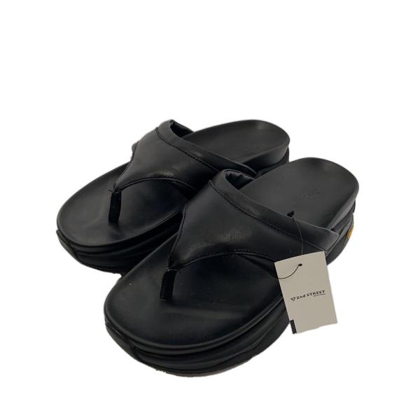 ZARA◇Vibramソールレザーサンダル/40/BLK// : セカンドストリート