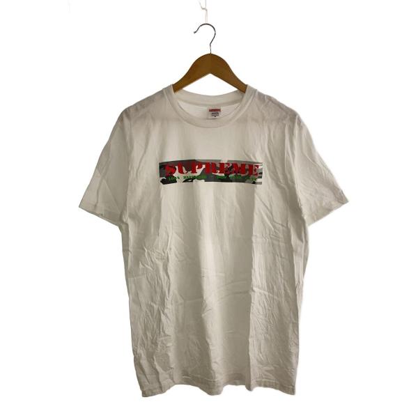 Supreme◇Hardcore Tee/Tシャツ/M/コットン/WHT/25SS/カモフラージュ