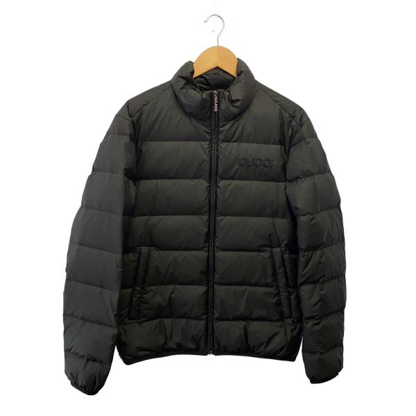 GUCCI◇ダウンジャケット/48/ポリエステル/BLK/794824/刺繍ロゴ