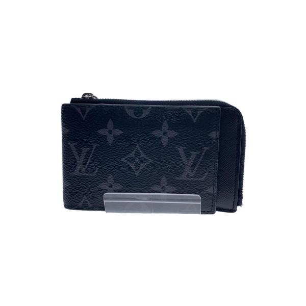 LOUIS VUITTON◇2つ折り財布/--/BLK/モノグラム/メンズ/M81568