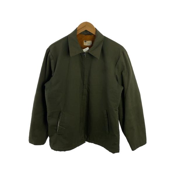 sears◇60s〜70s//ワークジャケット/裏ボア/TALONジッパー/M/コットン
