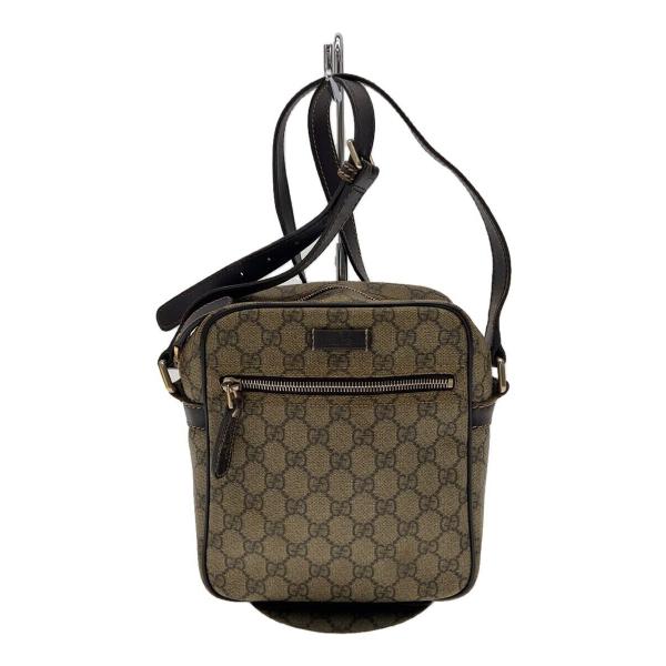 GUCCI◇GGスプリーム/ショルダーバッグ/--/BEG/総柄/233268525040