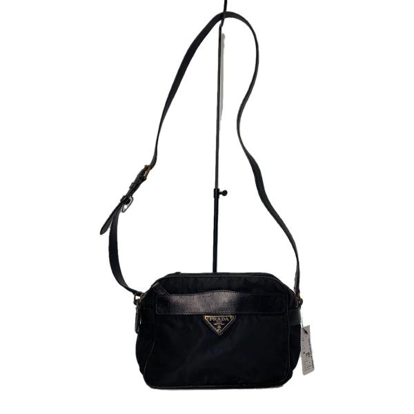 PRADA◇ショルダーバッグ/ナイロン/BLK/1BH218 : セカンド