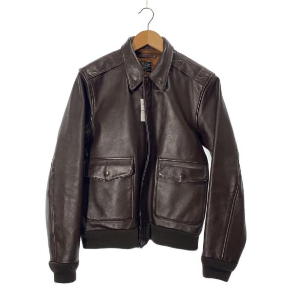 ★値下げ交渉大歓迎☆ A-2フライトジャケット 本革 レザー 34 中田商店 中田商店◇A-2 FLIGHT JACKET/レザージャケット・ブルゾン/40