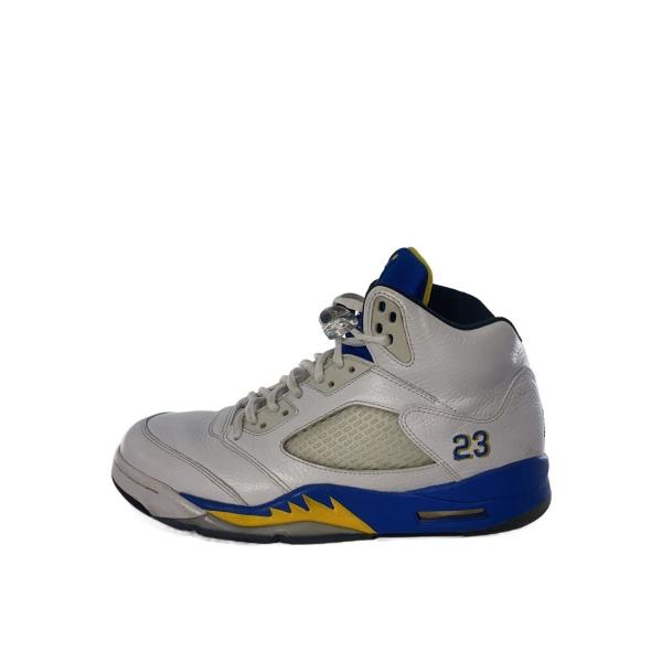 NIKE◆AIR JORDAN 5 RETRO/エアジョーダンレトロ/ホワイト/136027-189/27cm/WHT//