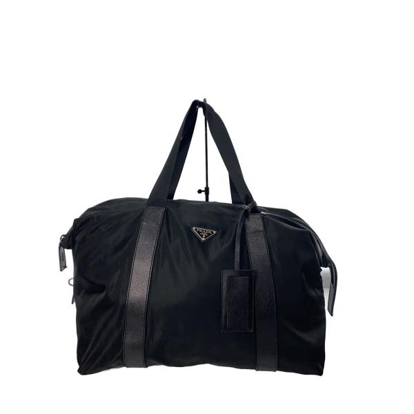 PRADA◇ナイロンボストンバッグ//ナイロン/BLK : セカンドストリート