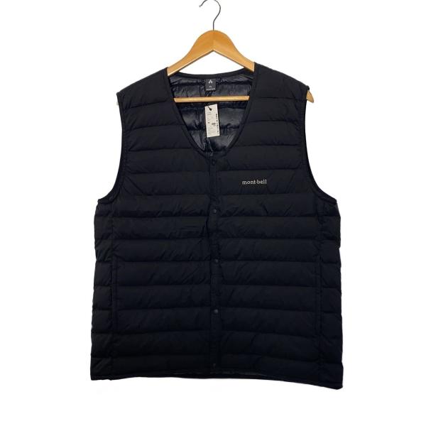 モンベル mont-bell スペリオダウン Vネックベスト メンズ　黒　M mont-bell◇スペリオダウン Vネックベスト MENS/XL/ナイロン/BLK