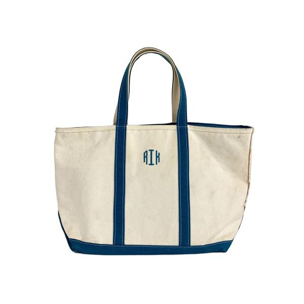 L.L.Bean◇トートバッグ/キャンバス/ブルー/ラージ// : セカンド