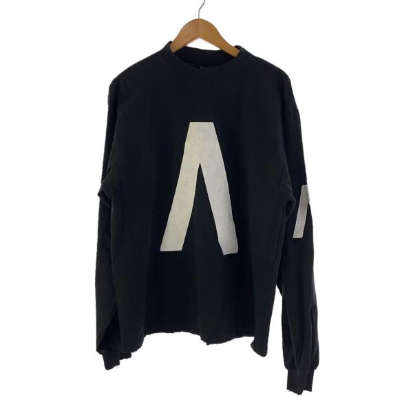 BALENCIAGA◇長袖Tシャツ/XS/コットン/BLK/VL42 781245 TOVA1 1569