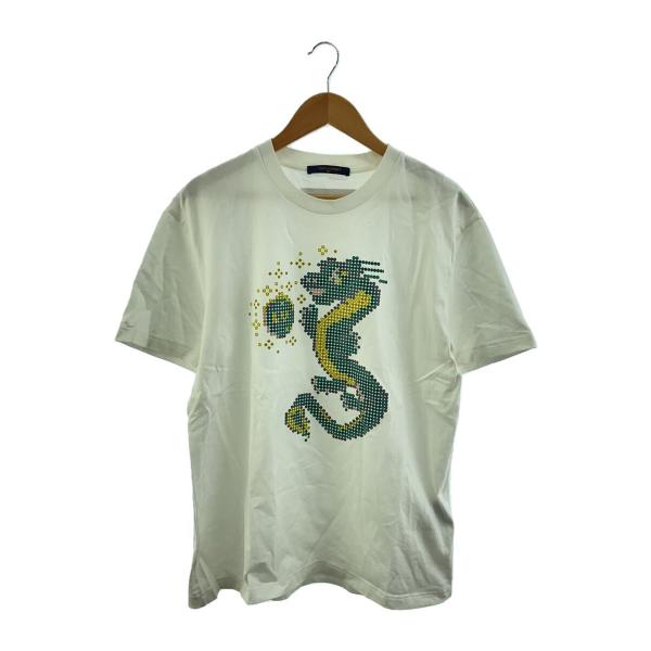 LOUIS VUITTON◇Tシャツ/L/コットン/WHT/RM241 NPG HQY74W : セカンド