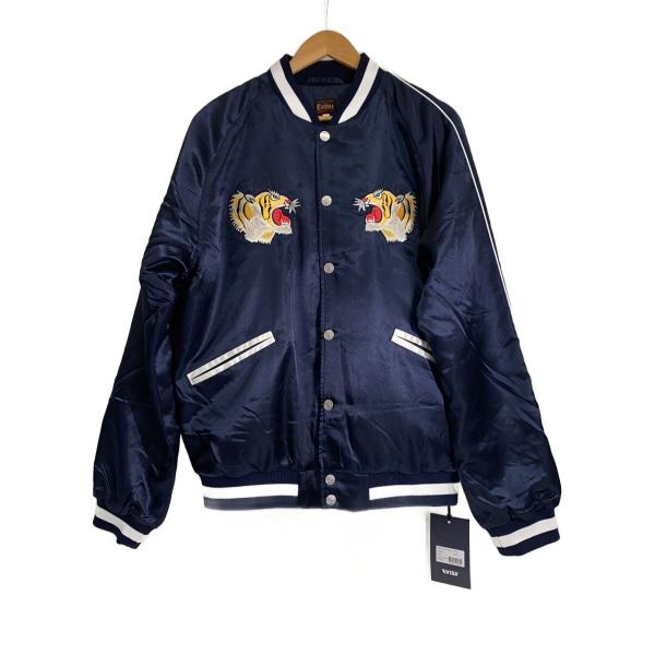 EVISU◇アーカイブ刺繍レギュラーフィットパッドスカジャン/L