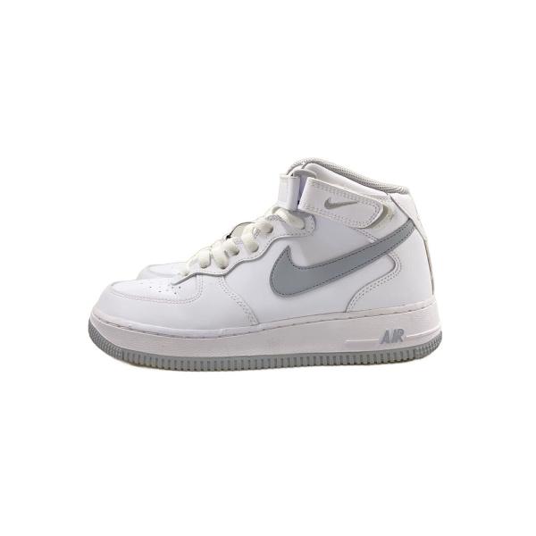 ナイキスニーカーAir Force 1 ハイカット24.5㎝ NIKE◇AIR FORCE 1 MID 07_エアフォース ミッド 07/24.5cm/WHT