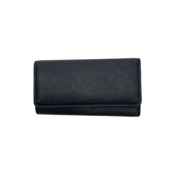 LOUIS VUITTON◇ミュルティクレ6_タイガ_BLK/レザー/BLK/無地