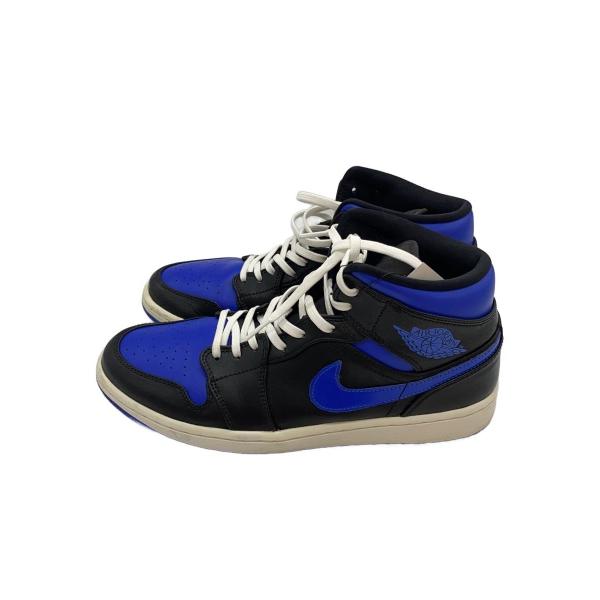 NIKE◆AIR JORDAN 1 MID/エアジョーダン 1 ミッド/ブラック/554724-068/27.5cm/BL//