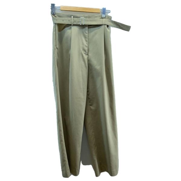 CLANE◇WAIST BELT DAD PANTS/ストレートパンツ/0/ポリエステル/CML
