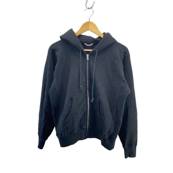 AURALEE◇SMOOTH SOFT BD SWEAT ZIP PARKA/ジップパーカー/O/コットン