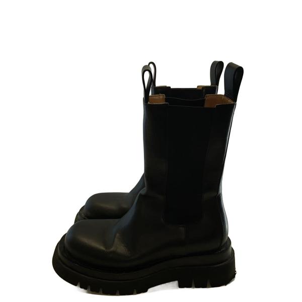 BOTTEGA VENETA◇ラグチェルシーブーツ/サイドゴアブーツ/38/BLK