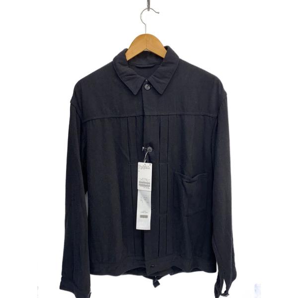 COMOLI◇シルクネップTYPE1st//ジャケット/3/シルク/BLK : セカンド