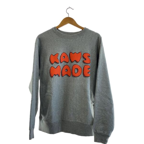 HUMAN MADE◇kaws/スウェット/XL/コットン/GRY/03-3712-2525 HUMAN MADE◇kaws/スウェット/XL/コットン/GRY/03-3712-2525
