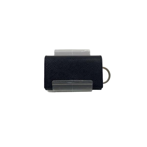 CELINE◇グレインドカーフスキン/6連キーケース/レザー/BLK/メンズ