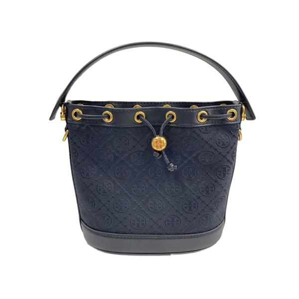 TORY BURCH◇Tモノグラムバケットバッグ/2WAY/ショルダーバッグ 