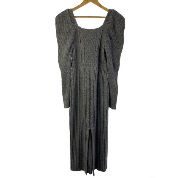 HER LIP TO/長袖ワンピース/M/ナイロン/GRY/1234205136 : セカンド