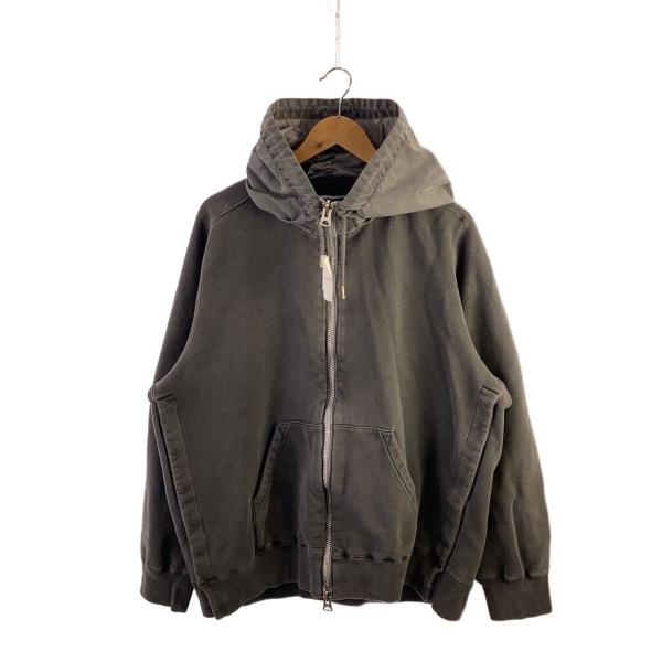 sacai◇Garment Dye Cotton Jersey Hoodie/ジップパーカー/1/GRY/24