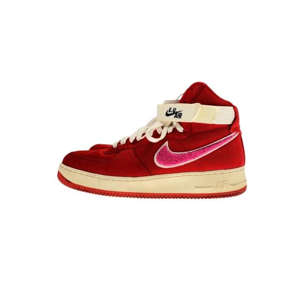 NIKE◆AIR FORCE 1 HIGH/EU/エアフォースハイ/レッド/AV5840-600/28.5cm/汚れ有