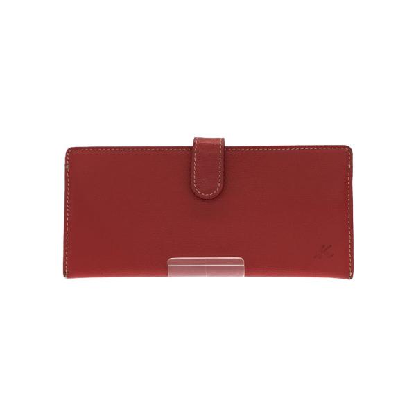 Kitamura / 長財布/レザー/RED/レディース Kitamura◇長財布/レザー/RED/無地/レディース/PH0453// : セカンド