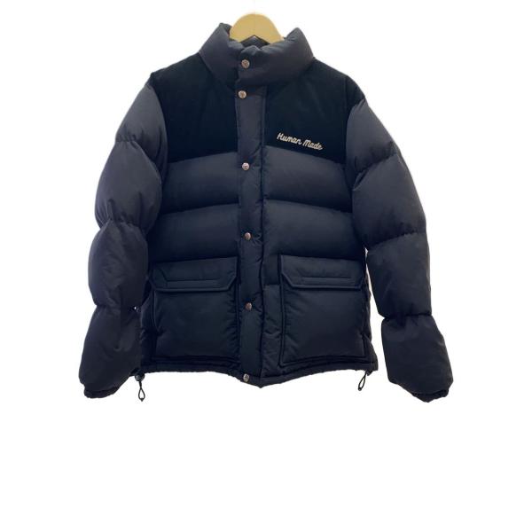 HUMAN MADE ダウンジャケット ネイビー HUMAN MADE◇23AW シロクマ刺繍 コーデュロイヨークダウンジャケット/M