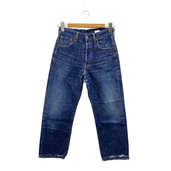 Levi's 702 xx 革パッチ　30ストレートデニム ブルー Levi's◇90s/702-XX/日本製/J09刻印/シンチバック/サスストレート