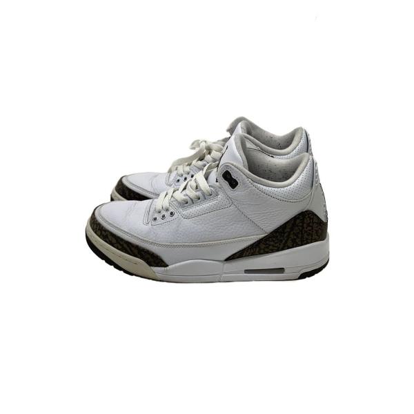 NIKE◆AIR JORDAN 3 RETRO/エアジョーダンレトロ/ホワイト/136064-122/26.5cm/WHT//